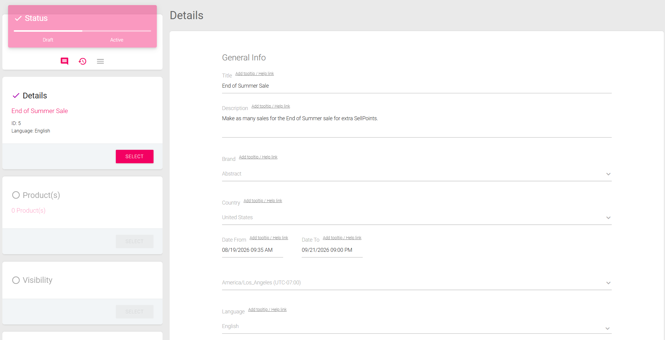 Sales Details